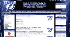 Desktop Screenshot of mariposaminorhockey.com