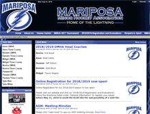 Tablet Screenshot of mariposaminorhockey.com